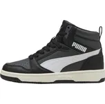 Dětské kotníkové tenisky Puma REBOUND V6 MID JR 6 Černá, Bílá, Béžová