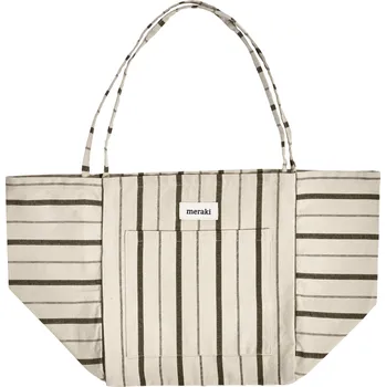Cestovní taška Taška přes rameno Meraki TOTE krémová/armádní zelená