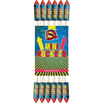Zábavní pyrotechnika Mini Rakety O15 mm 12ks/bal