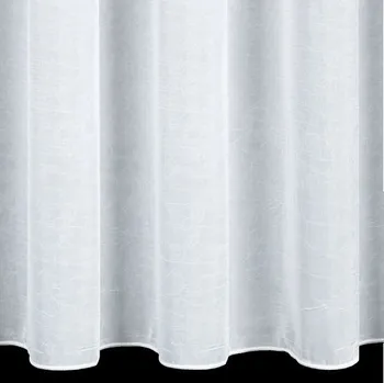 Záclona Bílá záclona Mramor s pokrčeným vzhledem - vlastní rozměr Uchycení závěsu: Dekorační kroužky antracitové, Šířka záclony: 750cm