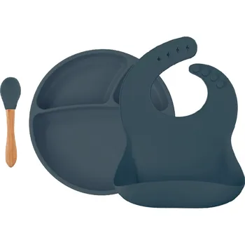 Jídelní set Minikoioi Set na stolování BLW II - Deep Blue