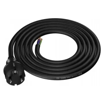 elektrický kabel Plastrol Připojovací kabel s vidlicí PP-40H/5M/3X2,5/H05RR-F W-97279
