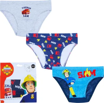 Slipy van der Erve Chlapecké slipy POŽÁRNÍK SAM 3pack vícebarevné, Velikost: 104/110 104/110