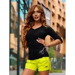 NEYWER Dámské sportovní tričko s řasením černé TT381 Velikost: L