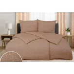 Povlečení DAMAŠEK mikro STOLA kávové