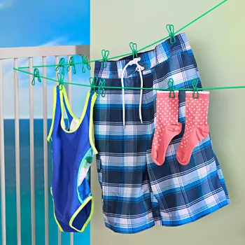 Sušák na prádlo 3Pagen Šňůra na prádlo s 12 kolíčky 000