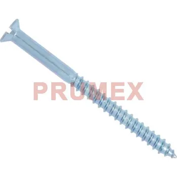 Vrut Vrut do dřeva, zápustná hlava s&nbsp;drážkou DIN 97 4 x 16 zinek bílý