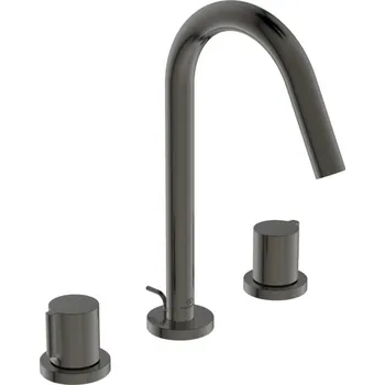 Vodovodní baterie Ideal Standard Joy - Umyvadlová baterie 3-otvorová s odtokovou garniturou, magnetové šedá BC783A5