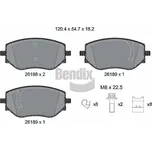 Sada brzdových destiček, kotoučová brzda BENDIX Braking BPD2420