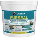 DEBBEX PURSEAL Polyuretanová hydroizolace na střechy a terasy - 4 Kg - ŠEDÁ