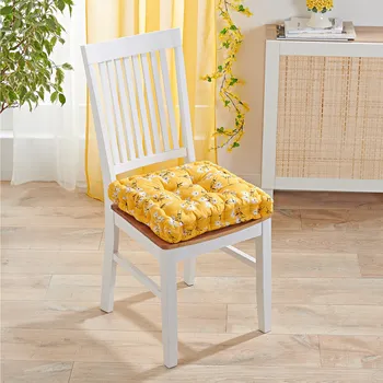 Polštář 3Pagen Vysoký sedák Květy žlutá 000