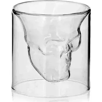 Sklenice Skleněný panák lebka 50 ml
