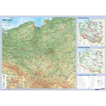 Mapa geograficzna polski mapy Polska mapa fizyczna PLAKAT mapa dla szkół mapa do zabawy mapa geograficzna Polski mapa dla uczniów mapa z zabytkami mapa Polski ilustrowana mapa ścienna edukacyjna Praca zbiorowa mapa do szkoły mapa kreatywna mapa dla nauczy