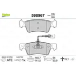 Sada brzdových destiček, kotoučová brzda VALEO 598967