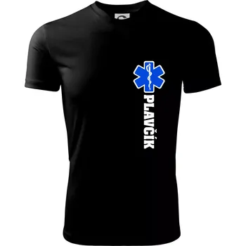 Pánské tričko Hvězda života - Plavčík - Pánské triko Fantasy sportovní (dresovina) - S ( Černá )