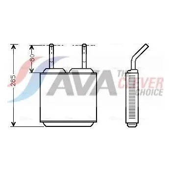 Výměník tepla Výměník tepla, vnitřní vytápění AGB 5505N8-3