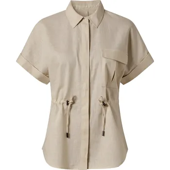 Dámská halenka esmara® Dámská lněná blůza (béžová, 44)