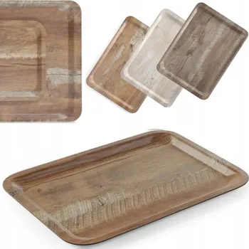 Servírovací tác laminovaný dřevěný 430 x 330 mm - Hendi 508879