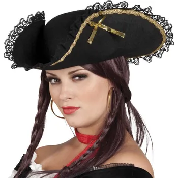 Karnevalový kostým Pirátký klobouk Boland 81901 černý