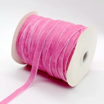 Stuha Sametová stuha na dárky 10 mm 450 cm | svatební dekorace, ozdobná stuha - 38 let