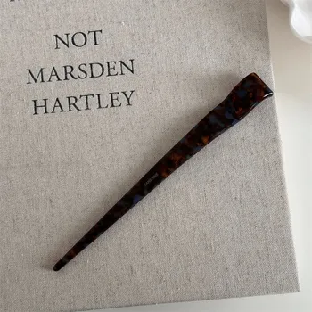 Elegantní retro vlasová sponka s geometrickým designem | sponka do vlasů, vlasová ozdoba - 04-Modrá káva