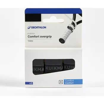 KUIKMA Tenisová omotávka Comfort 3 ks ČERNÁ