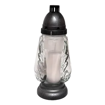 Svíčka Hřbitovní sklo 28 cm vklad 120g - 45h