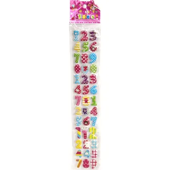 samolepka Samolepky 3D Samolepky - Vypouklé Číslice a Čísla - Motivační Dekorace pro Děti