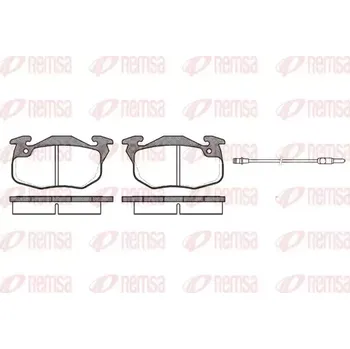 Brzdová destička REMSA Sada brzdových destiček RMS 0192.12