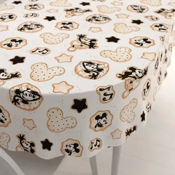 ubrus Dětský bavlněný oválný ubrus Sandra SA-642 Veselý myšák Miky 50x100 cm