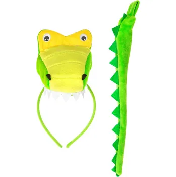 Set krokodýl ocásek a čelenka