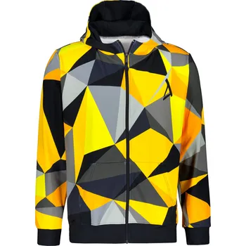 Pánská mikina Pánská mikina na zip premium ALTISPORT VOJ/ALM007MI02 ČERNOŽLUTÁ XXXL
