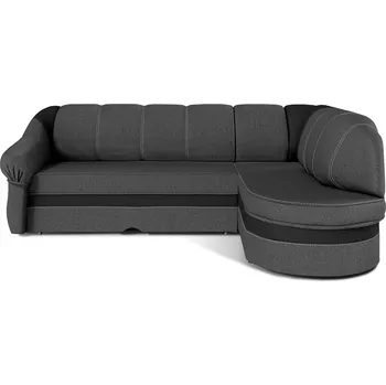 Sedací souprava Rohová rozkládací sedací souprava BENANO 250 cm Sawana 05/Soft 11 tmavě šedá pravá