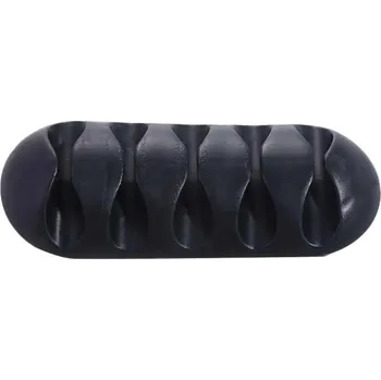 Organizér kabelů Samolepicí silikonový organizér kabelů | držák kabelů, organizér kabelů - black-5 holes