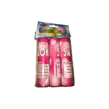 Zábavní pyrotechnika Dýmovnice červená 40sek 3ks/bal