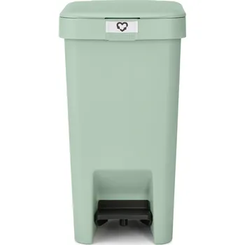 Odpadkový koš Brabantia StepUp 10 L – kompaktní pedálový koš, nefritově zelená