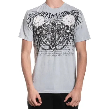 Pánské tričko tričko hardcore pánské - DOMINION - AFFLICTION - A27166-SVLV - 3XL