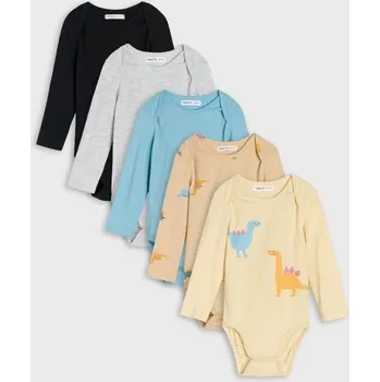 Dětská móda Sinsay - Sada 5&nbsp;body - krémová - 772EM-01X - 772EM-01X-56