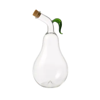 Láhev Skleněná láhev hruška se zeleným listem 250 ml