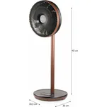 Stojanový ventilátor s 3D oscilací - Wood Style - DOMO DO8155