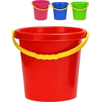 Hračka na písek Baby kbelík 17cm kyblíček plastový žluté ouško 4 barvy | 406886