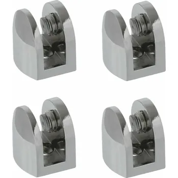 Onpira Pozinkovaný držák skla 4-10 mm [4ks] Síla skla: 6-8 mm