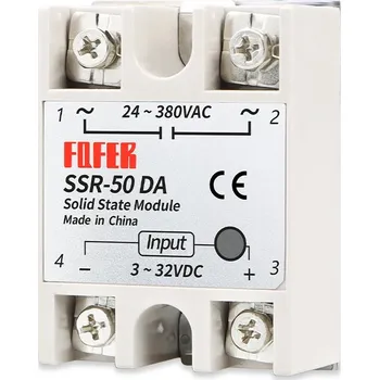 Relé FQFER SSR-xxDA polovodičové relé SSR DC-AC 380VAC Proud: 40A