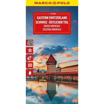 MARCO POLO Reisekarte Schweiz 02 Östlicher Teil 1:225.000