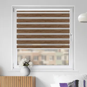 Roleta FEXI Zatemňovací Roleta Den a noc, Oriental lískový ořech, AA 108n v MAXI kazetě, 150x30 cm