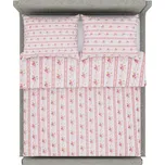 Tegatex Povlečení krep - růžičky 70*90 cm, 140*200 cm