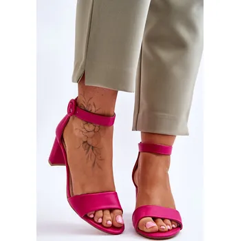 Dámské sandále Dámské Sandály Na Podpatku Pudrově Lexi Barva: Růžová, Velikost: 37