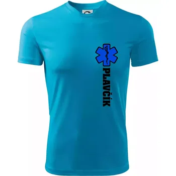 Pánské tričko Hvězda života - Plavčík - Pánské triko Fantasy sportovní (dresovina) - S ( Světlý tyrkys )