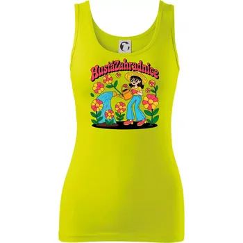 Dámské tričko Hustá zahradnice - Dámské tílko - XL ( Limetková )