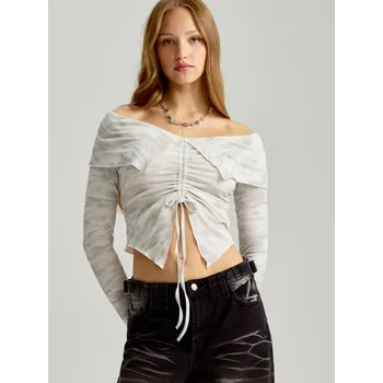 Dámské tričko Halenka - XS - House - světle šedá - 450DA-09X